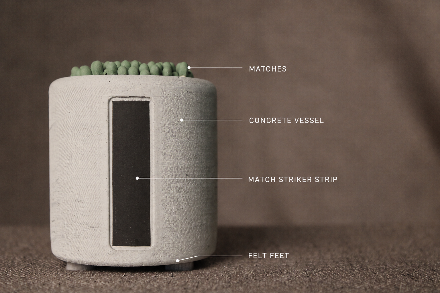 Stone Match Holder