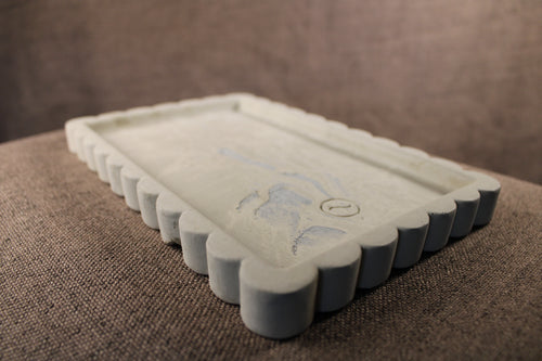 Scalloped Vanity Tray